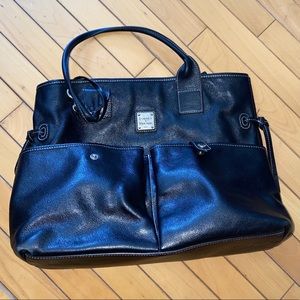 Dooney and Bourke black leather tote